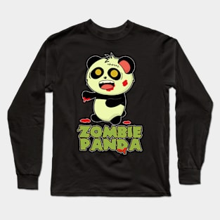 Panda zombie Long Sleeve T-Shirt